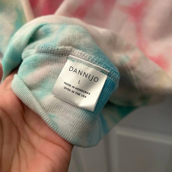 Dannijo Hailey Hoodie in Multi Tie Dye - Picture 4 of 5